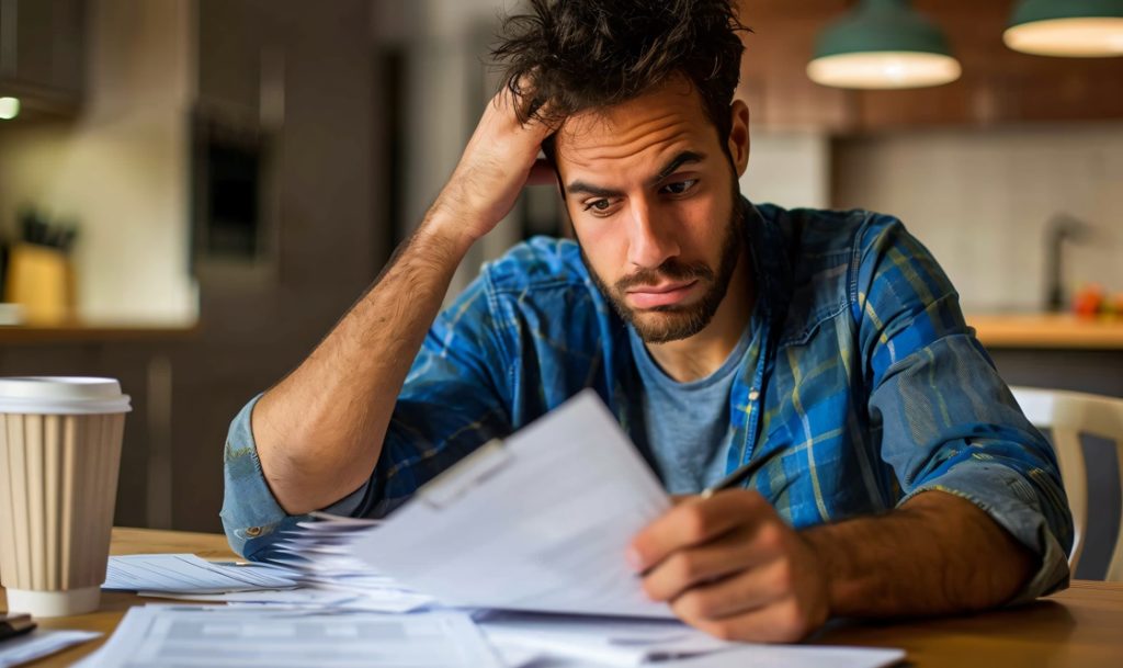 Joven peruano evaluando opciones de refinanciamiento de deuda
