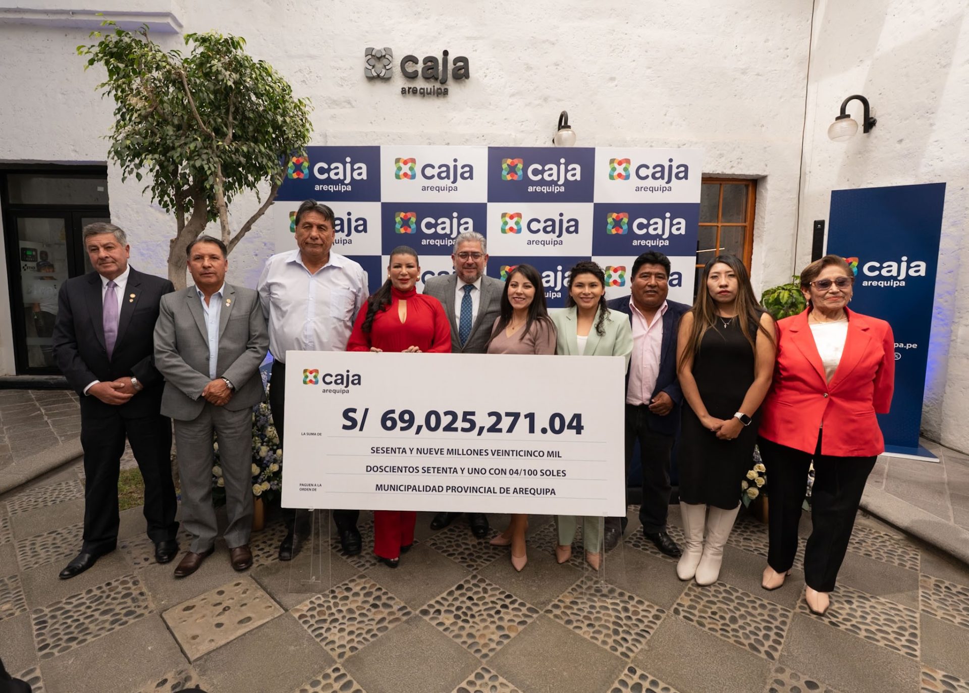 Caja Arequipa entrega más de S69 millones a la Municipalidad Provincial de Arequipa por utilidades 2025
