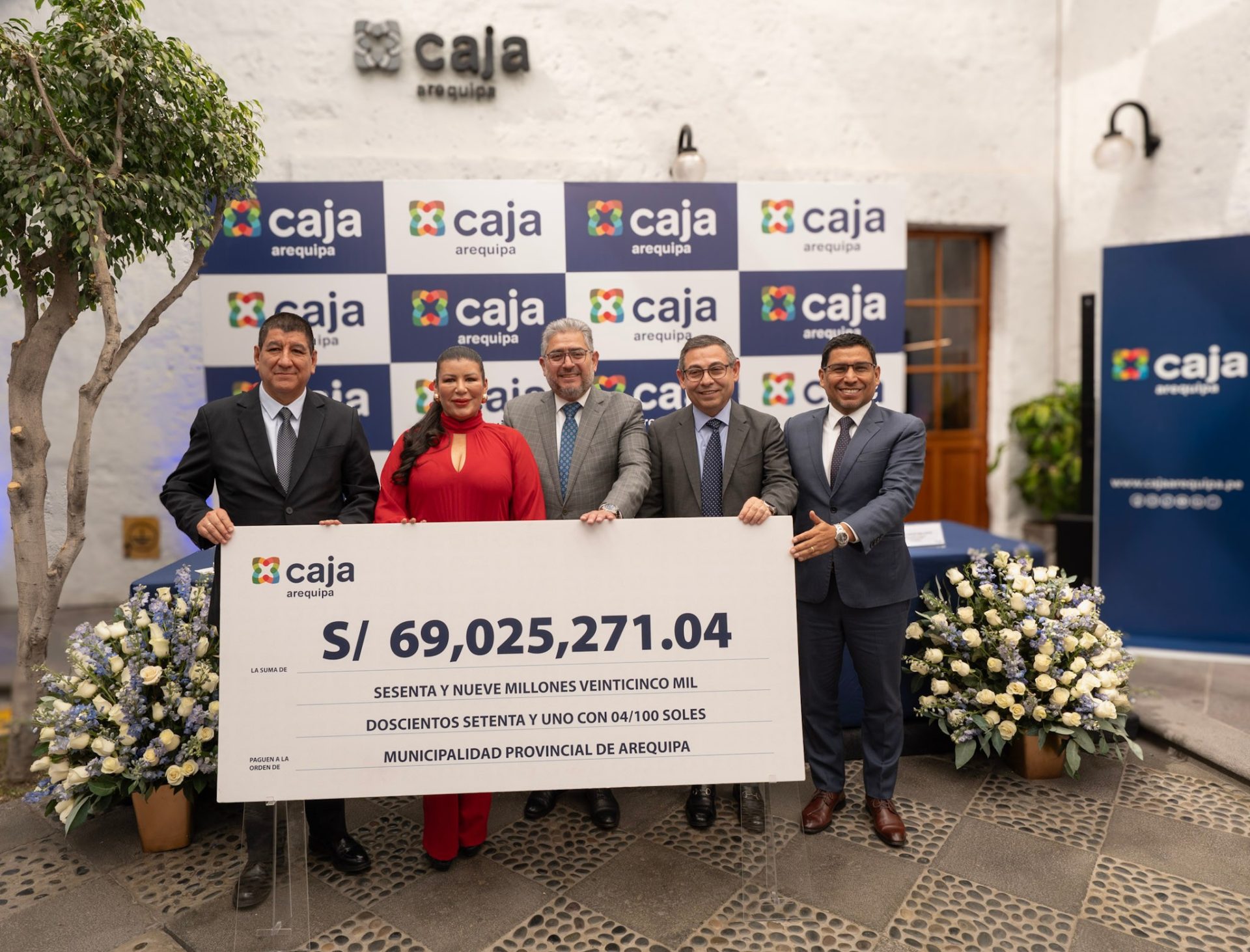 Caja Arequipa entrega más de S69 millones a la Municipalidad Provincial de Arequipa por utilidades del 2025